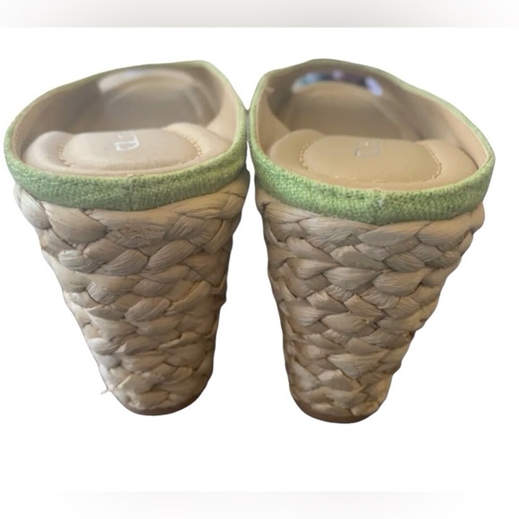 CL By Laundry Daysie Women’s Open Toe Linen Platform Slip On Heel Size-9/40 NIB - Picture 4 of 9